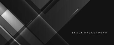 Dark geometric black abstract background elegant decorative design pattern vector