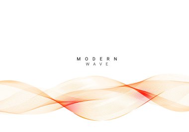 Abstract colorful modern wave background vector