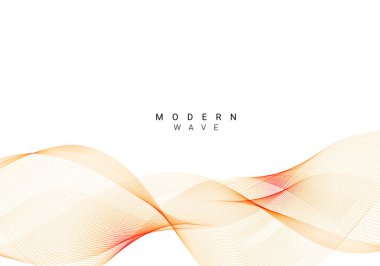 Abstract colorful modern wave background vector
