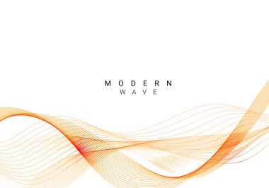 Soyut renkli modern dalga arkaplan vektörü