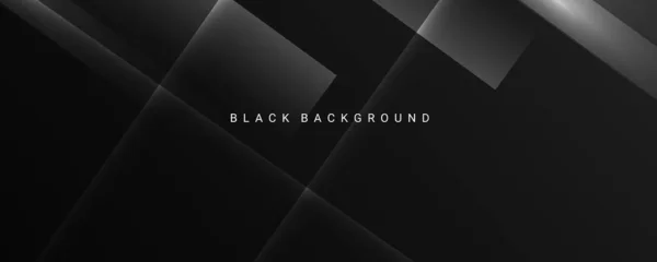 Dark Geometric Black Abstract Background Elegant Decorative Design Pattern Vector — 스톡 벡터