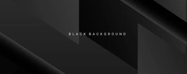 Dark Geometric Black Abstract Background Elegant Decorative Design Pattern Vector — Vetor de Stock