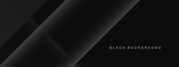 Dark Geometric Black Abstract Background Elegant Decorative Design Pattern Vector — 스톡 벡터