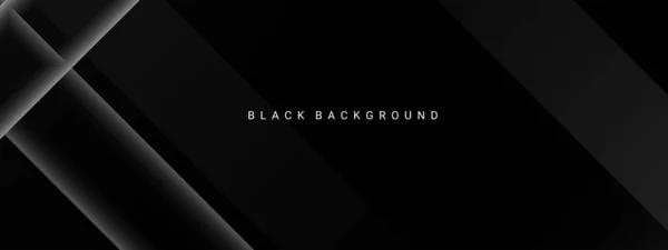 Темный Геометрический Черный Фон Элегантный Вектор Декоративного Дизайна — стоковый вектор