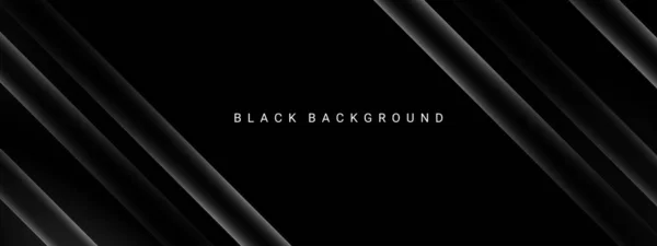 Dark Geometric Black Abstract Background Elegant Decorative Design Pattern Vector — Wektor stockowy