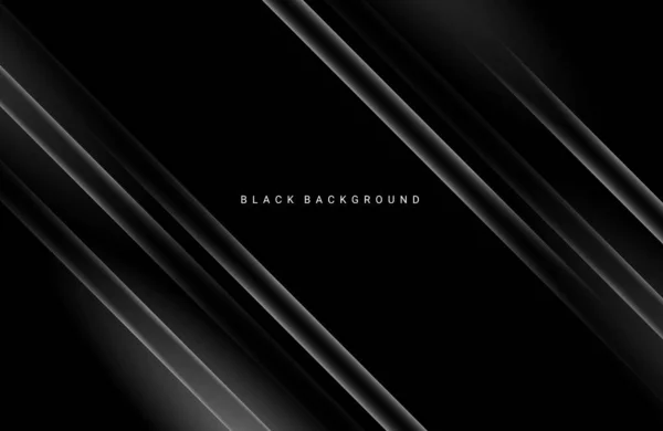Dark Geometric Black Abstract Background Elegant Decorative Design Pattern Vector — Stock Vector