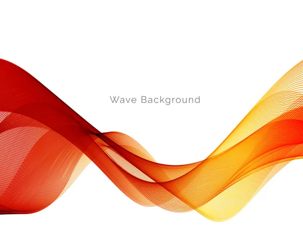 Abstract Modern Dynamic Stylish Red Yellow Decorative Pattern Wave Banner — Image vectorielle