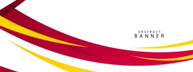 Modern akış renk dalga çizgisi pankart tasarımı arka planı