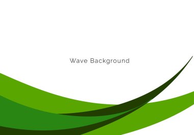 Modern model yeşil dalga tasarım arkaplan vektörü