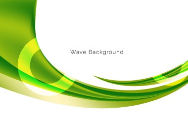 Modern model yeşil dalga tasarım arkaplan vektörü