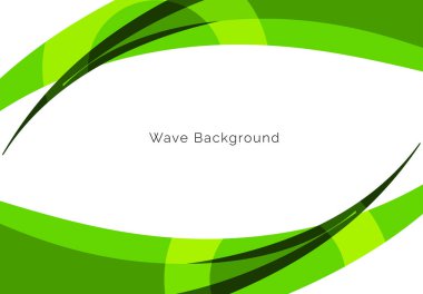 Modern model yeşil dalga tasarım arkaplan vektörü
