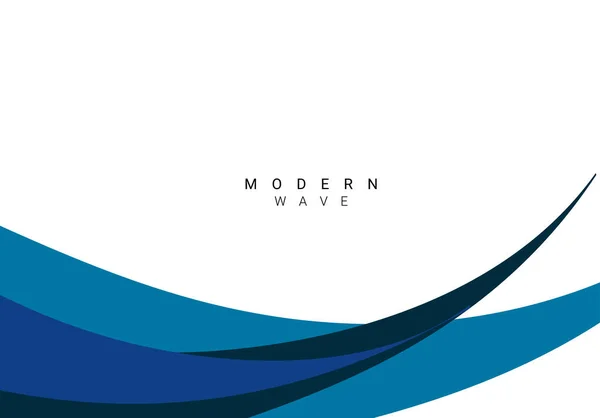 Stílusos Modern Kék Hullám Háttér Vektor — Stock Vector