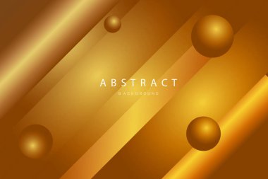 Soyut geometrik altın rengi vektör tasarımı arka plan vektörü