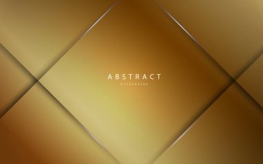 Soyut geometrik altın rengi vektör tasarımı arka plan vektörü