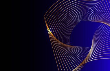 Soyut geometrik altın rengi vektör tasarımı arka plan vektörü