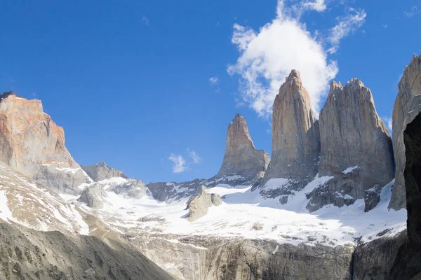 Utsiktsplats Las Torres Torres Del Paine Chile Chilenska Patagonien Landskap — Stockfoto