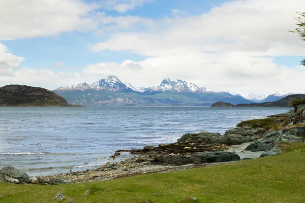 Hoste Island View Tierra Del Fuego Nemzeti Park Argentína Tűz — Stock Fotó