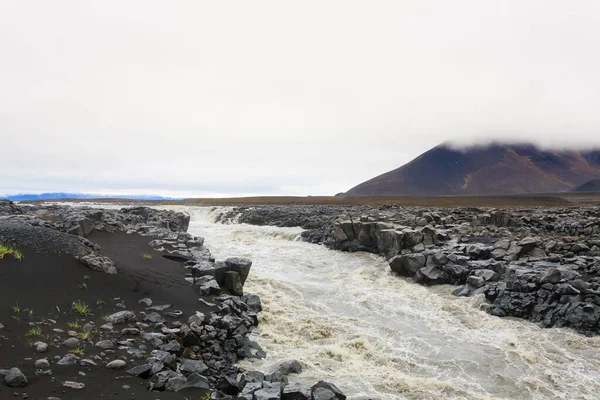 Ijsland Landschap Langs Weg Naar Askja Desolate Ijslandse Panorama — Stockfoto