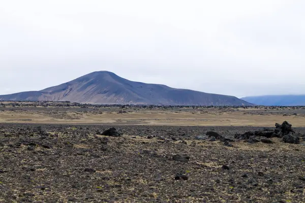 Pustá Krajina Oblast Kalderu Askja Island Islandské Vysočiny — Stock fotografie