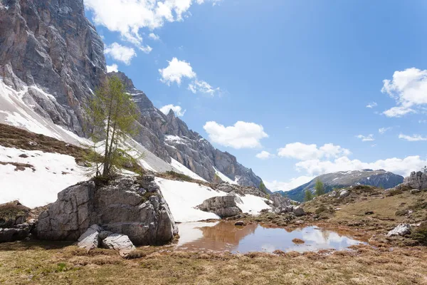 Berglandschaft Italienische Alpen Civetta Berg Klares Himmelspanorama — Stockfoto