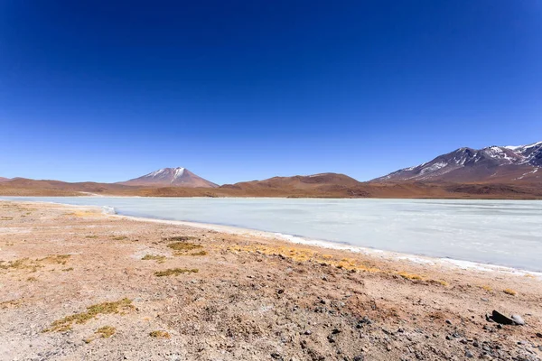 Laguna Hedionda Landscape Bolivia Beautiful Bolivian Panorama Blue Water Lagoon — Stock Photo, Image