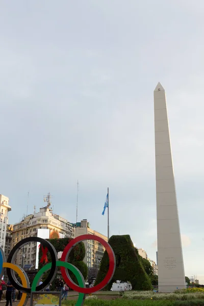 Buenos Aires Argentina Νοεμβρίου 2018 Άποψη Οβελίσκου Στο Μπουένος Άιρες — Φωτογραφία Αρχείου