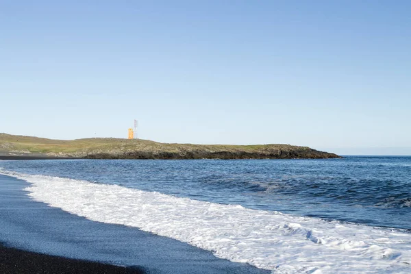 Hvalnes Paesaggio Faro Islanda Orientale Punto Riferimento Islanda Scenario — Foto Stock