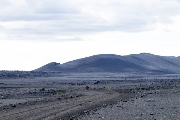 Špinavá Cesta Podél Střední Vysočiny Islandu Island Krajina Trasa F907 — Stock fotografie