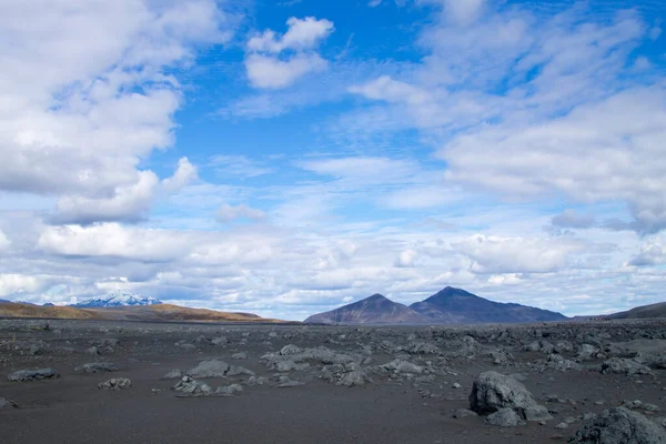 Desolado Paisaje Largo Las Tierras Altas Centrales Islandia Islandia Panorama —  Fotos de Stock