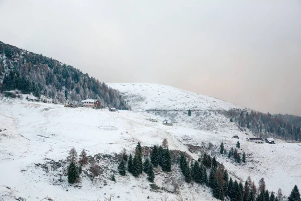 Mount Grappa Winter Landscape Italian Alps Beautiful View — Stockfoto