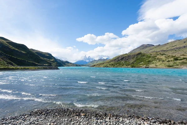 Het Landschap Van Het Nationaal Park Torres Del Paine Chili — Stockfoto