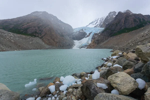 Piedras Blancas Glacier Kilátás Los Glaciares Nemzeti Park Chalten Patagónia — Stock Fotó