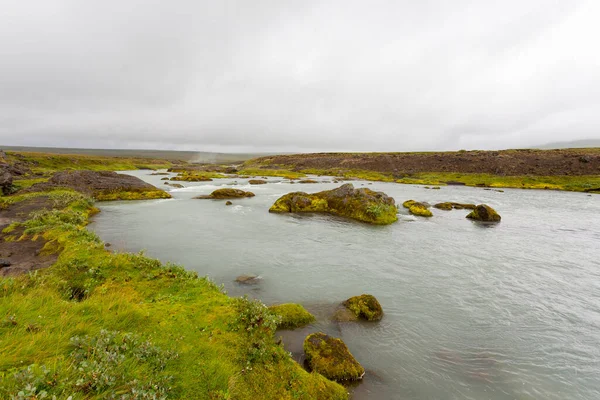 哥达福斯从冰岛夏季的角度来看秋天 冰岛景观 — 图库照片