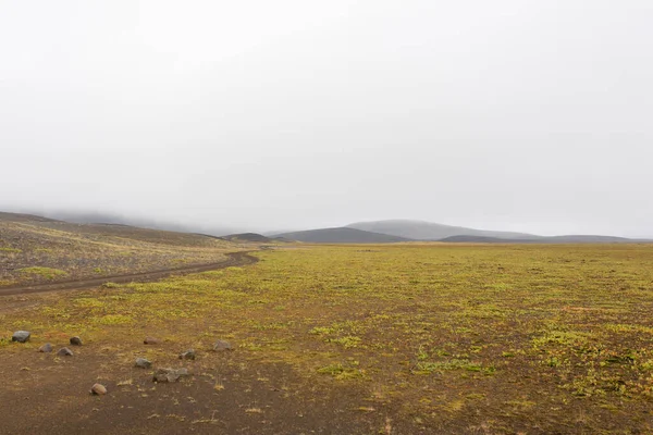 冰岛的风景 Thrihyrningsvatn湖滨 冰岛中部 冰岛风景 — 图库照片