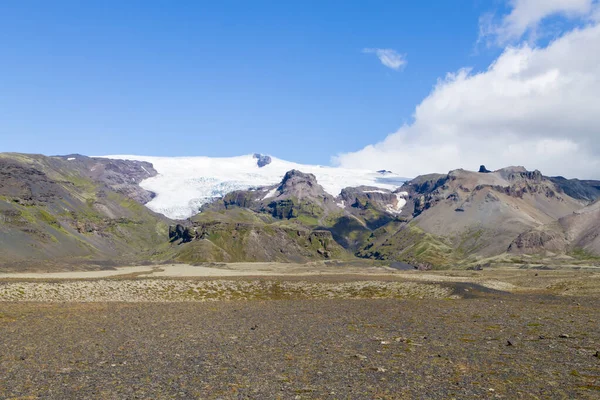 Island Glaciären Haalda Glacier View Södra Island Landskap — Stockfoto