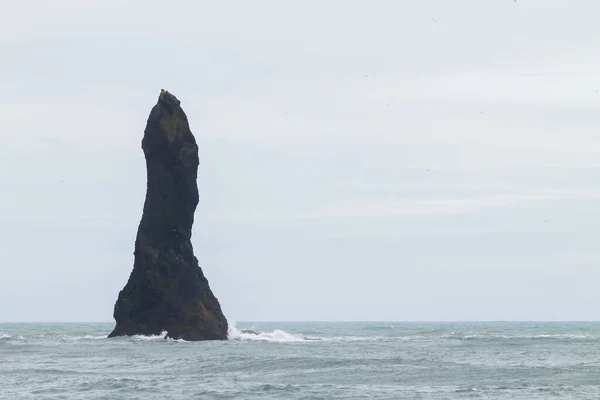 Reynisfjara Láva Strand Kilátás Dél Izland Táj Vik Fekete Strand — Stock Fotó