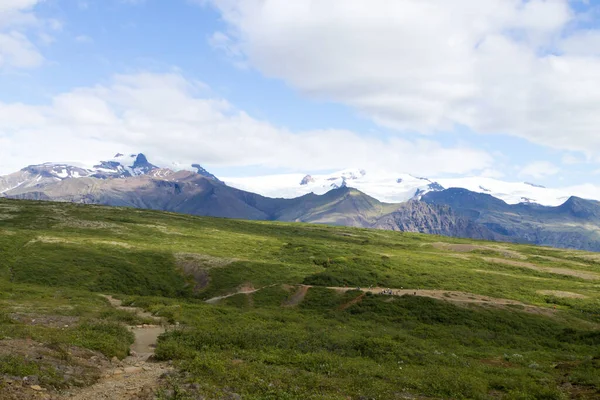 Skaftafell Nationaal Park Landschap Ijsland Oriëntatiepunt Ijslandse Panorama Stockfoto