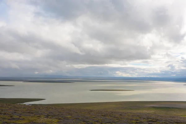 Blondulon Sjöutsikt Höglandet Island Landskap Island Panorama — Stockfoto