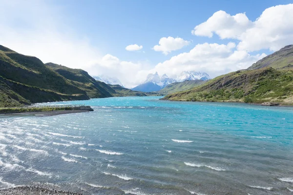 Het Landschap Van Het Nationaal Park Torres Del Paine Chili — Stockfoto