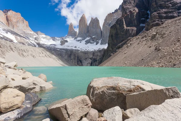 Parque Nacional Torres Del Paine Vista Chile Paisaje Patagonia Chilena —  Fotos de Stock