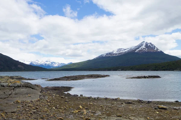 Lapataia Bay Landskap Tierra Del Fuego Nationalpark Argentina Argentinskt Landmärke — Stockfoto