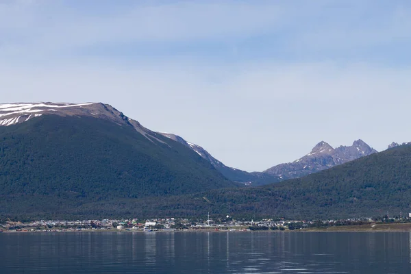 Southernmost City World Puerto Williams Cityscape Beagle Channel Chile Landmark — Stock Photo, Image