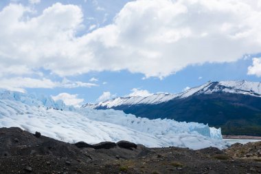 Perito Moreno buzulu manzarası, Patagonya manzarası, Arjantin. Patagonya manzarası