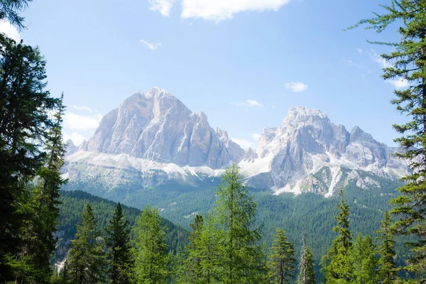 Dolomites Range Landscape Summer Mountain Panorama Italian Dolomites — Photo
