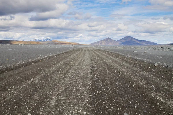 Dirt road along central highlands of Iceland. Iceland landscape. Route F907