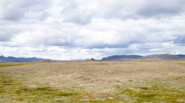 Desolate landscape along central highlands of Iceland. Iceland panorama. Route F907