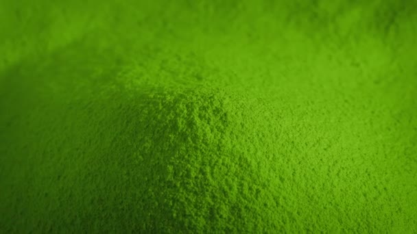 Pilha Verde Girando Closeup — Vídeo de Stock