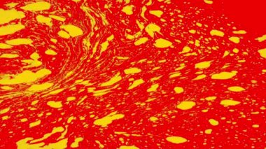 Kırmızı Grafikle Sarı Girdap