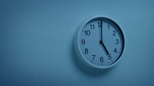 Clock Relógio Escritório Tiro Movimento — Vídeo de Stock