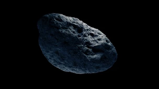 Meteorito Aislado Volando Con Canal Alfa — Vídeos de Stock